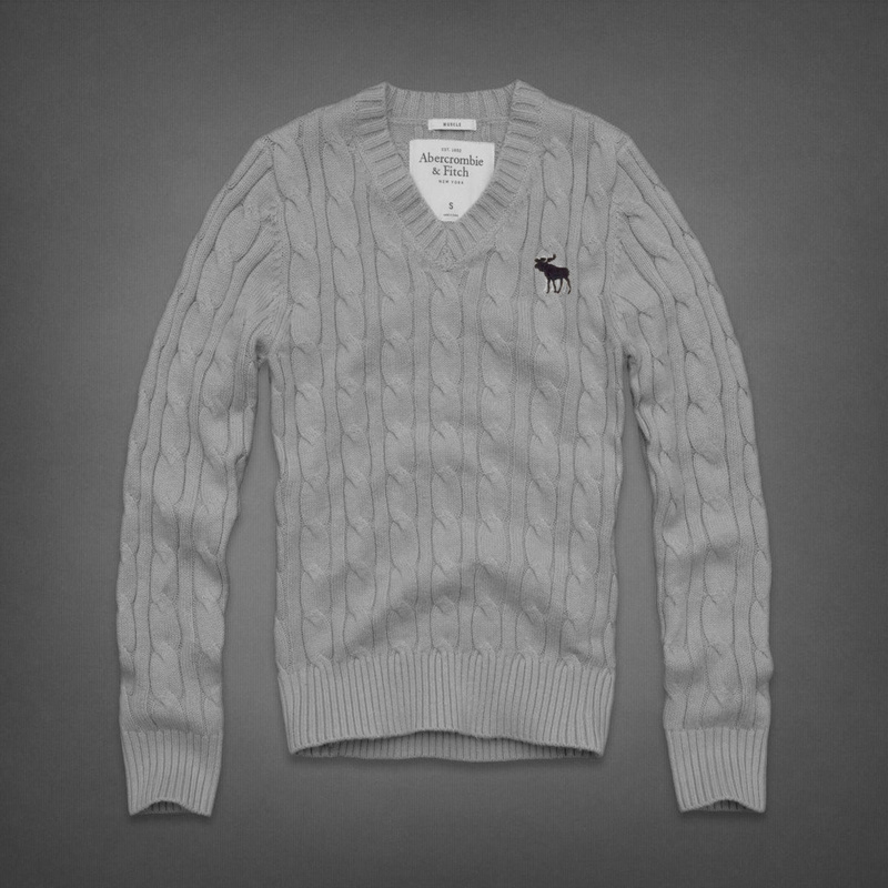 Abercrombie Fitch Hombres cuello en V Jersey AF6247